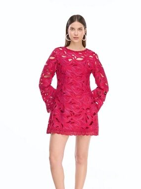 New Waimari SOLSTICIO MINI DRESS BURGUNDY